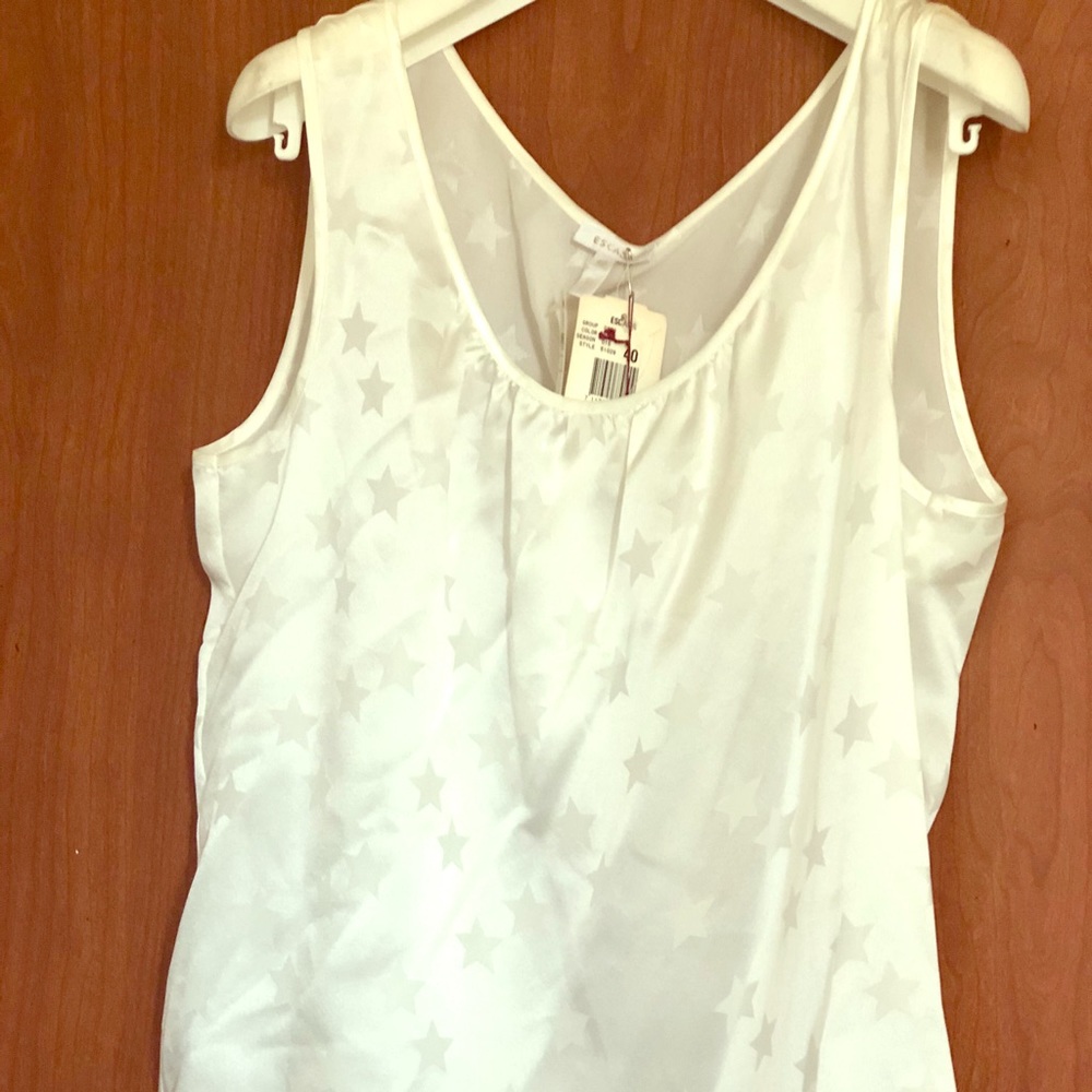 Escada silk tank top